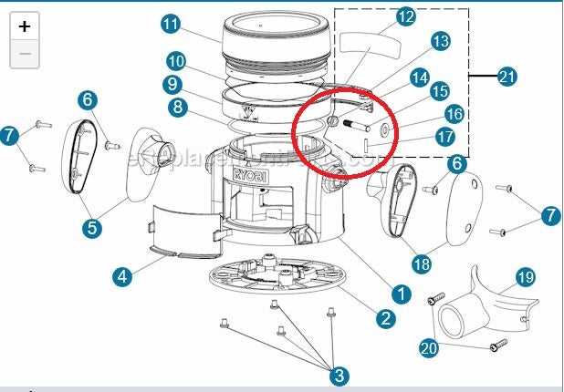 ryobi router parts diagram