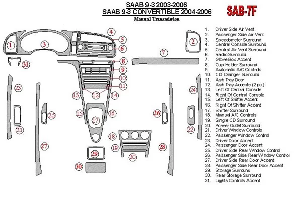 saab 9 3 parts diagram