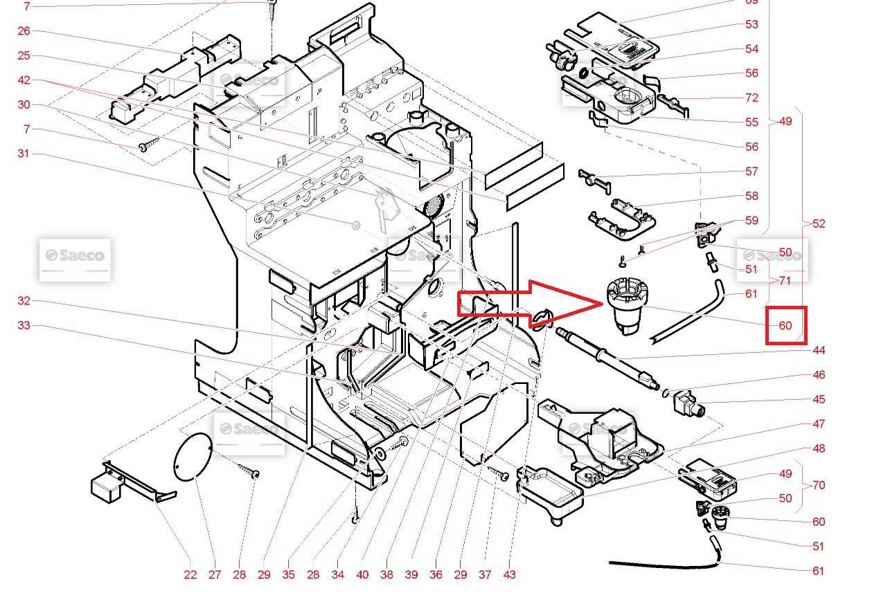 saeco minuto parts diagram