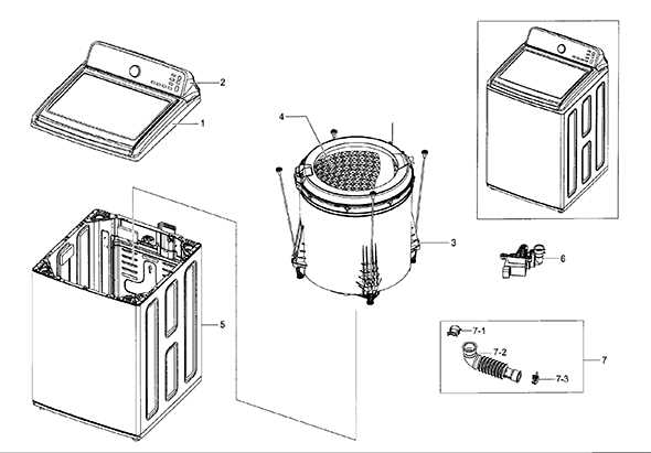 samsung top load washer parts diagram