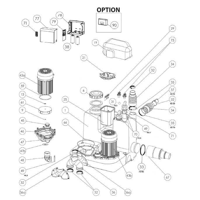 saniflo saniplus parts diagram