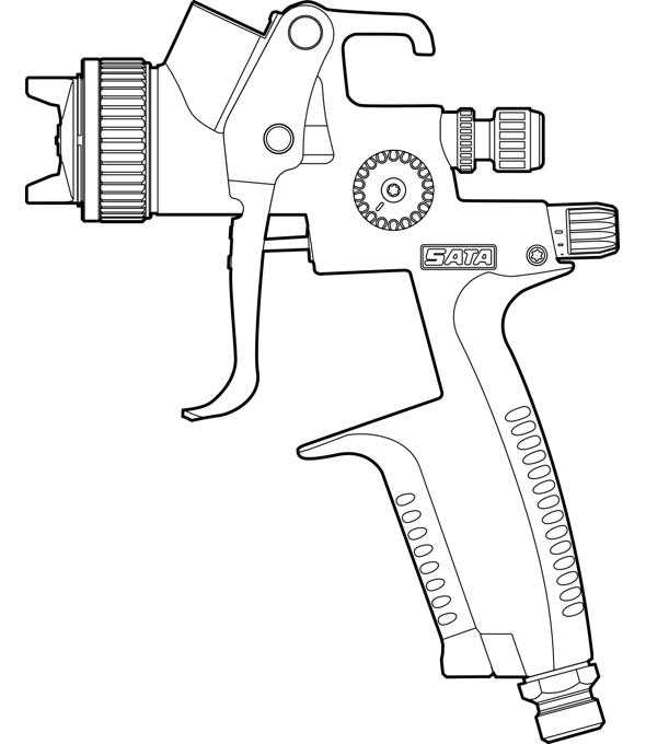 sata spray gun parts diagram