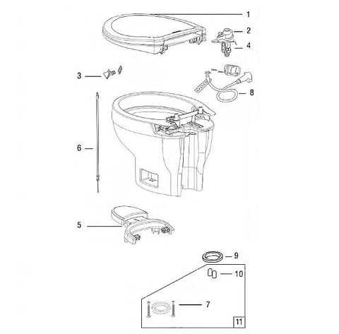 sealand rv toilet parts diagram