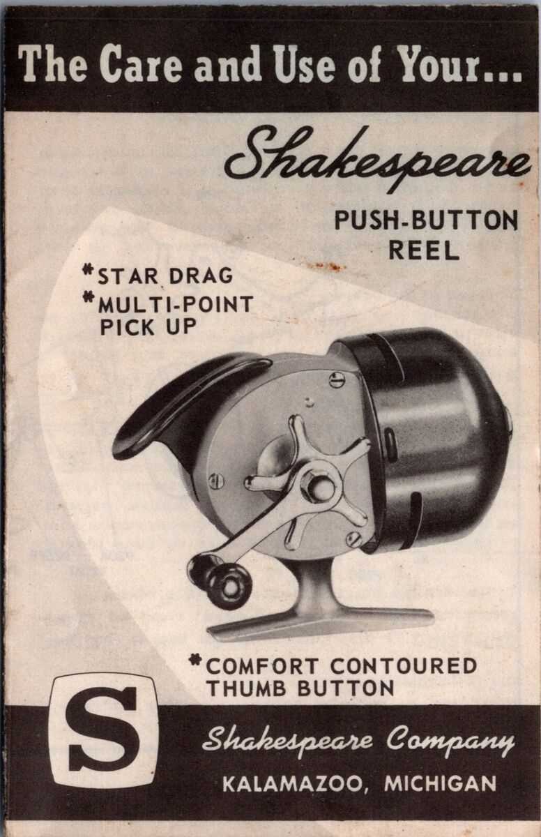 shakespeare fishing reel parts diagram