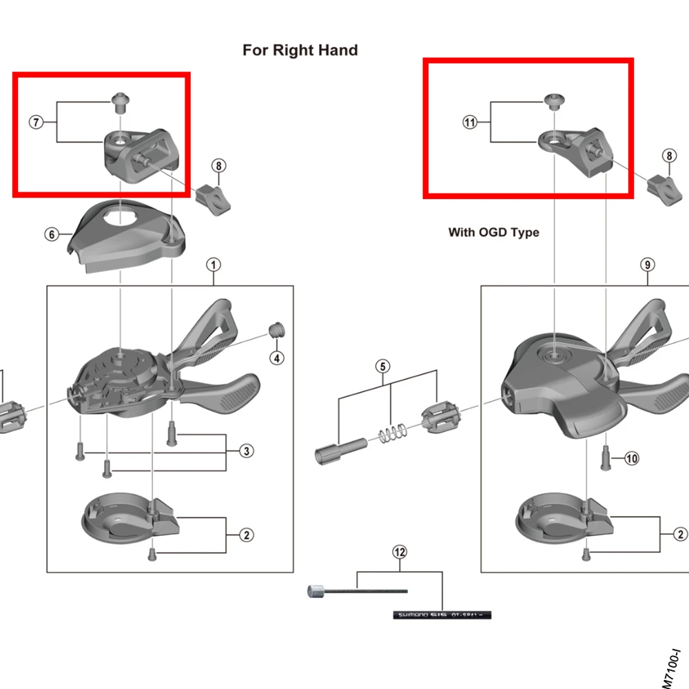 shimano shifter parts diagram