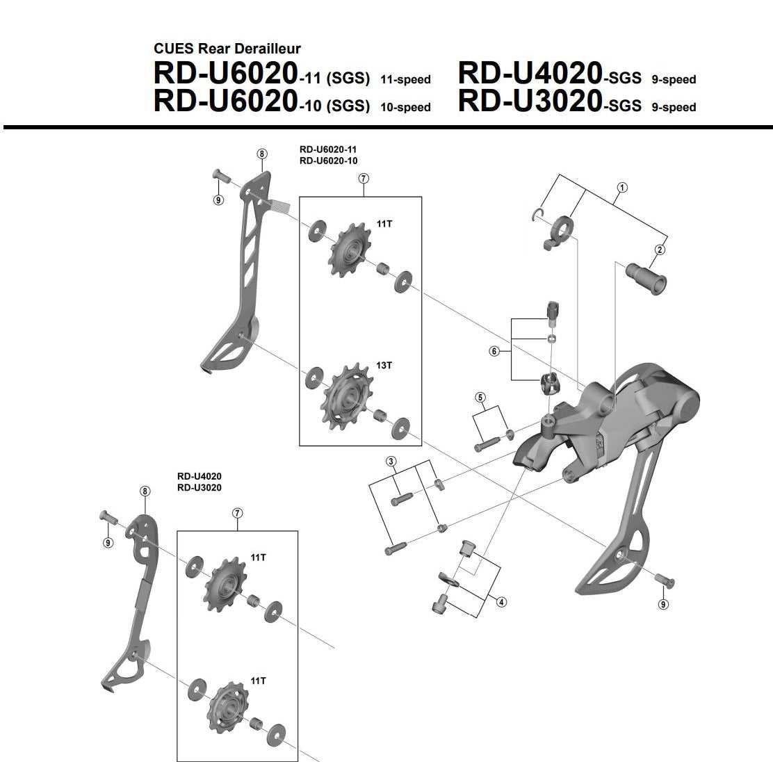 shimano slx shifter parts diagram