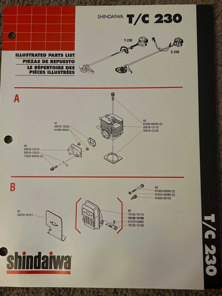 shindaiwa t230x parts diagram