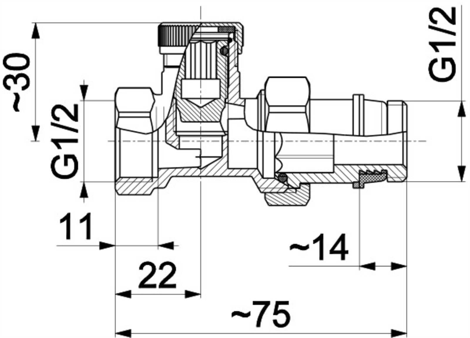 shut off valve parts diagram