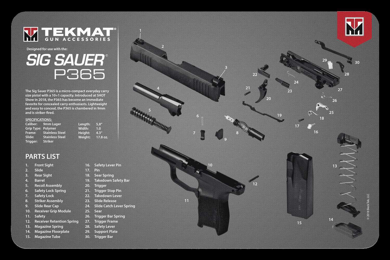 sig p320 parts diagram