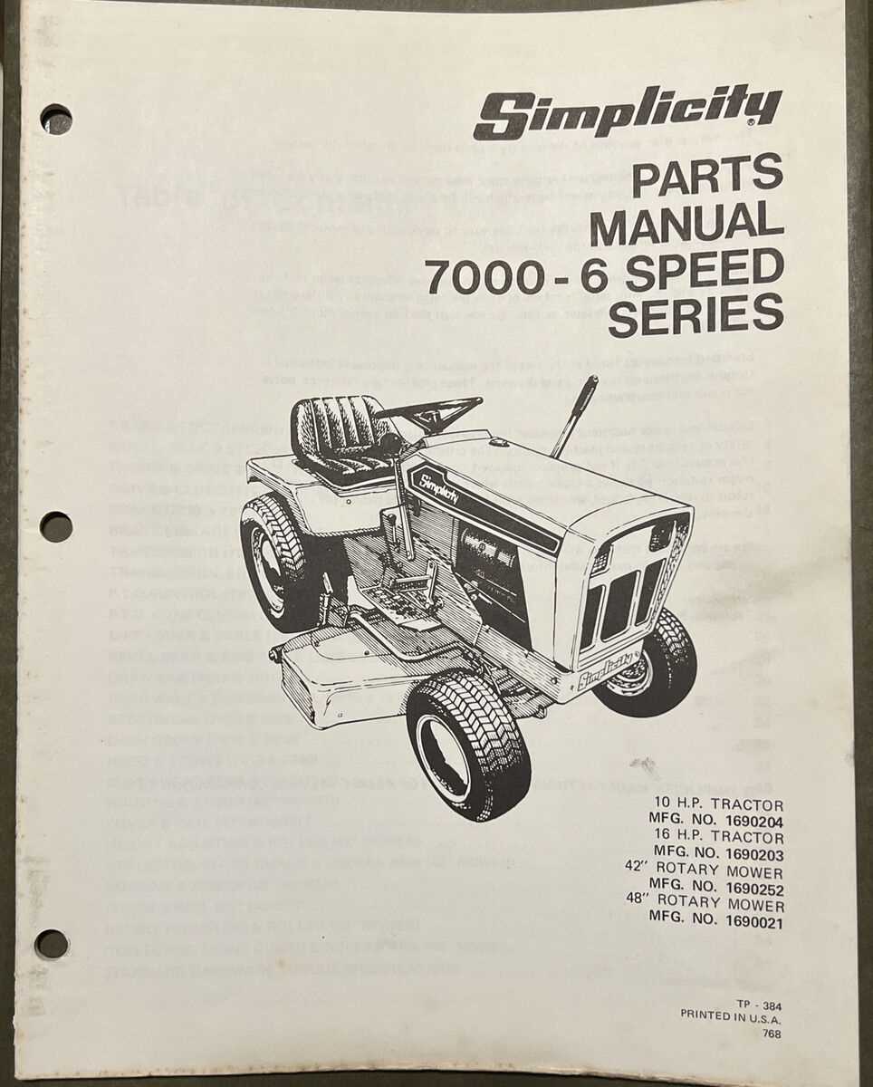 simplicity regent parts diagram