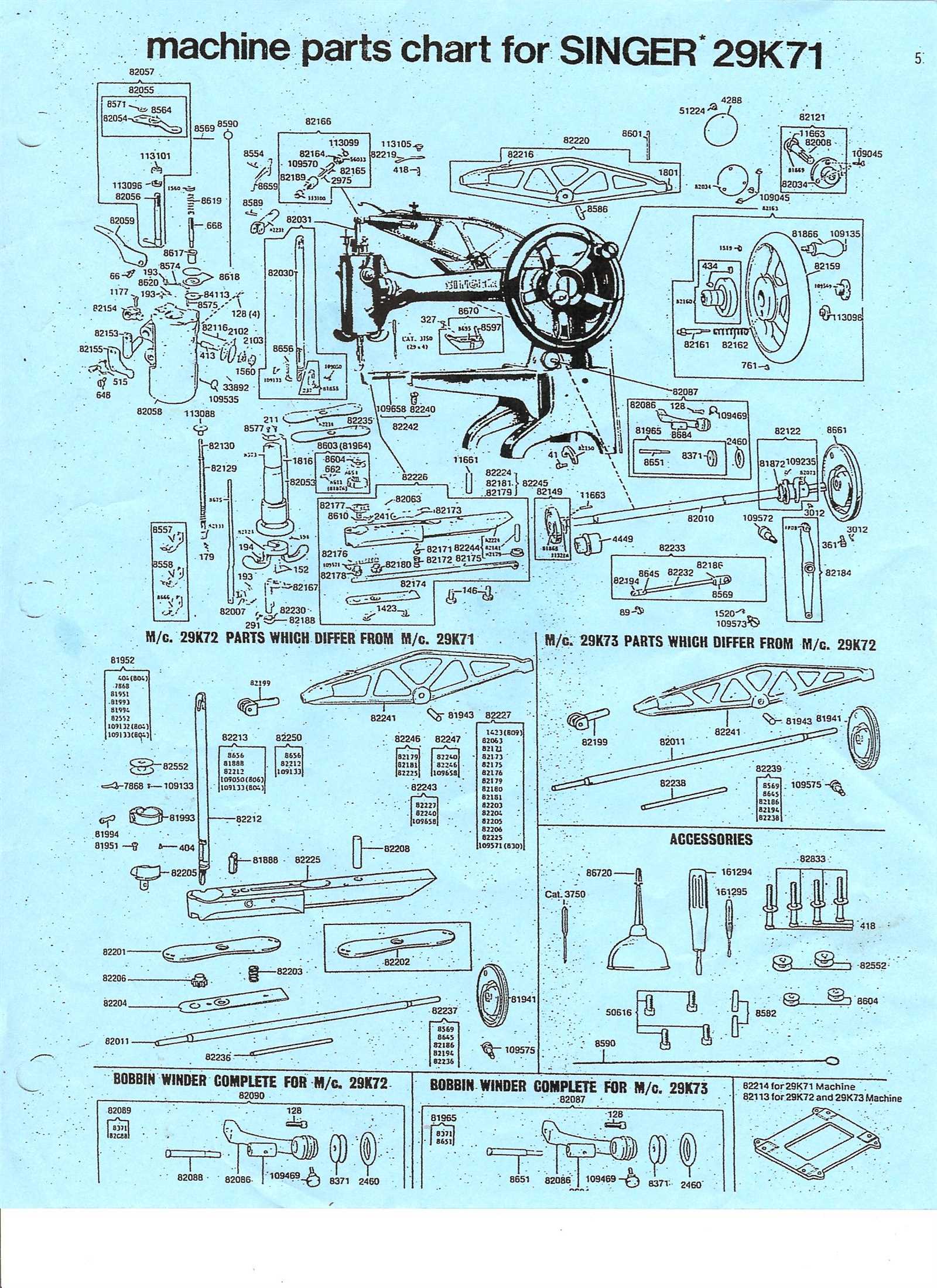 singer 8280 parts diagram