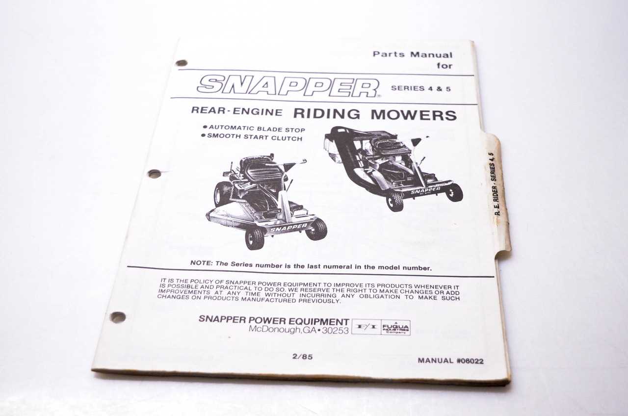 snapper lawn mower parts diagram