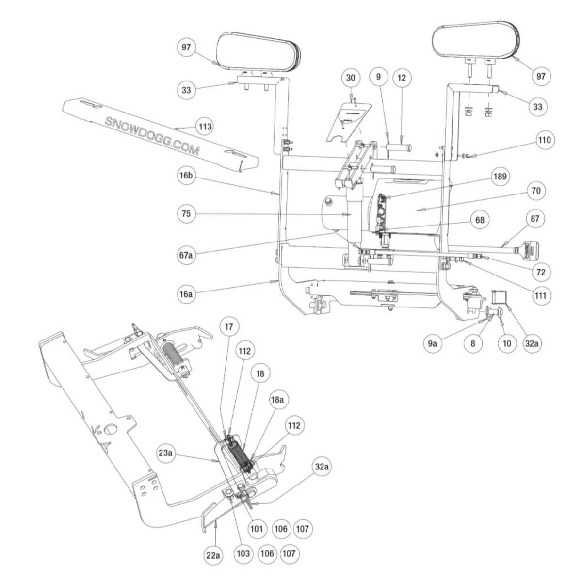 snowdogg plow parts diagram