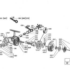 spinning reel fishing reel parts diagram