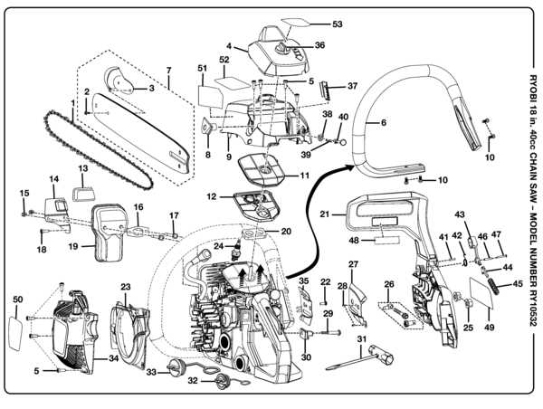 stihl 028 chainsaw parts diagram