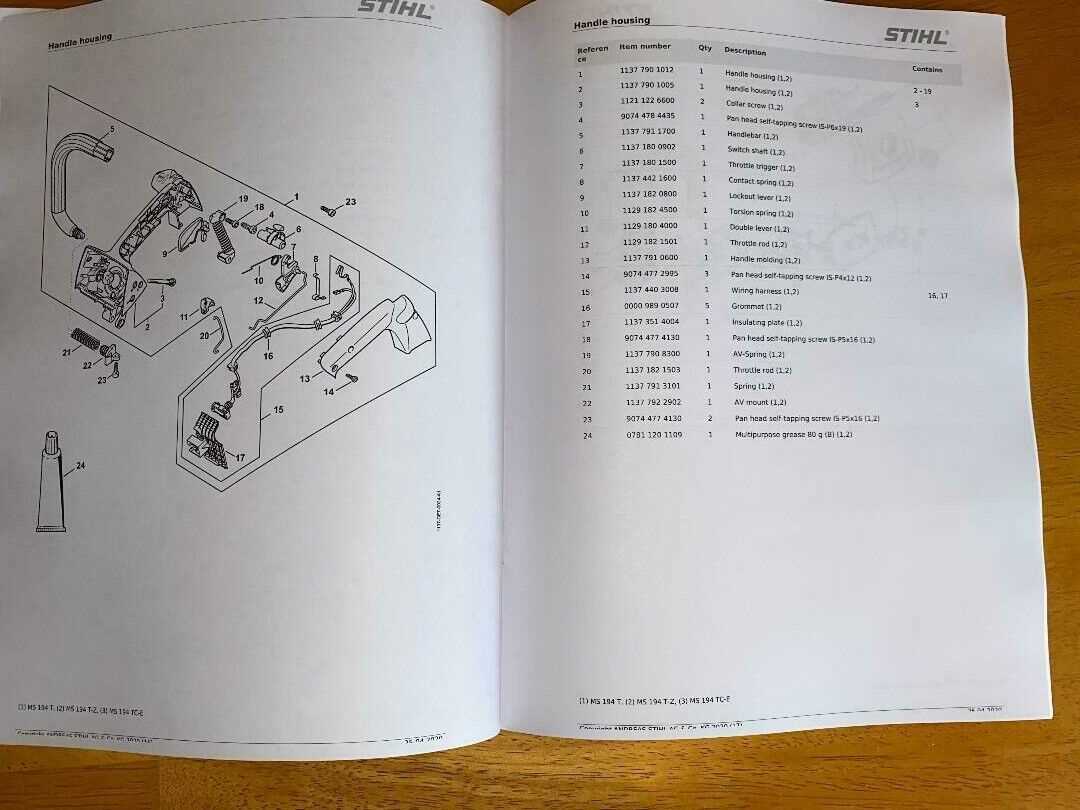 stihl 194t parts diagram