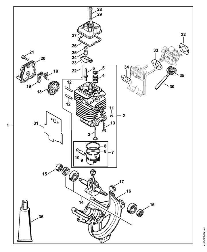 stihl fs 40 parts diagram