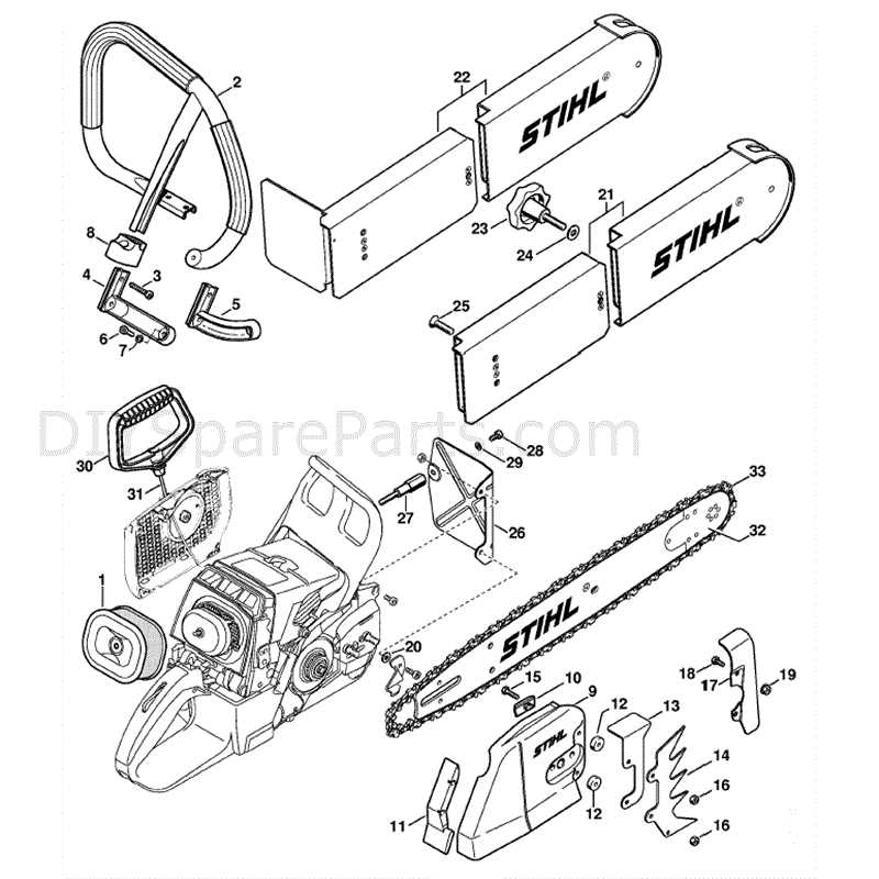 stihl fs 460 c parts diagram