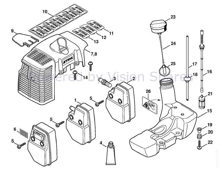 stihl fs250r parts diagram