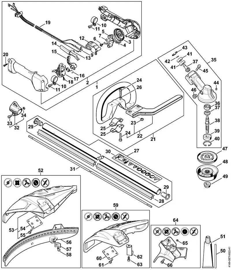 stihl km 94 r parts diagram