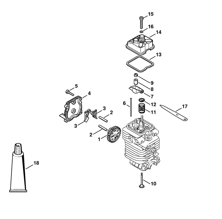 stihl km130r parts diagram