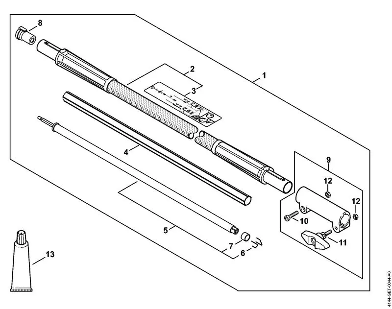 stihl km131r parts diagram