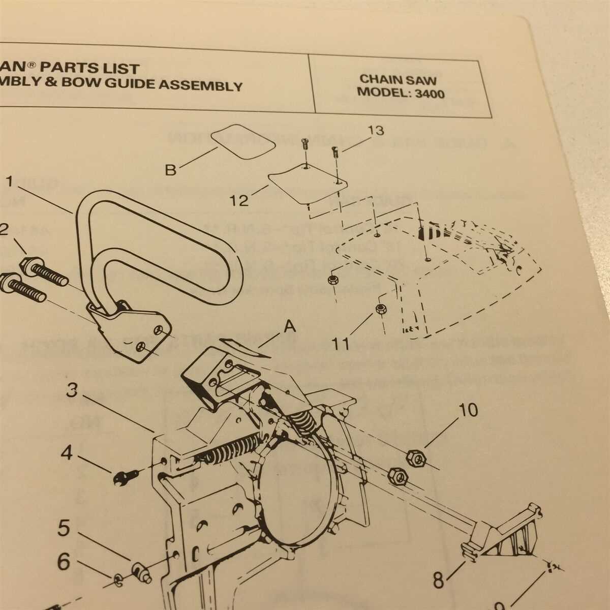 stihl ms 250 parts list diagram