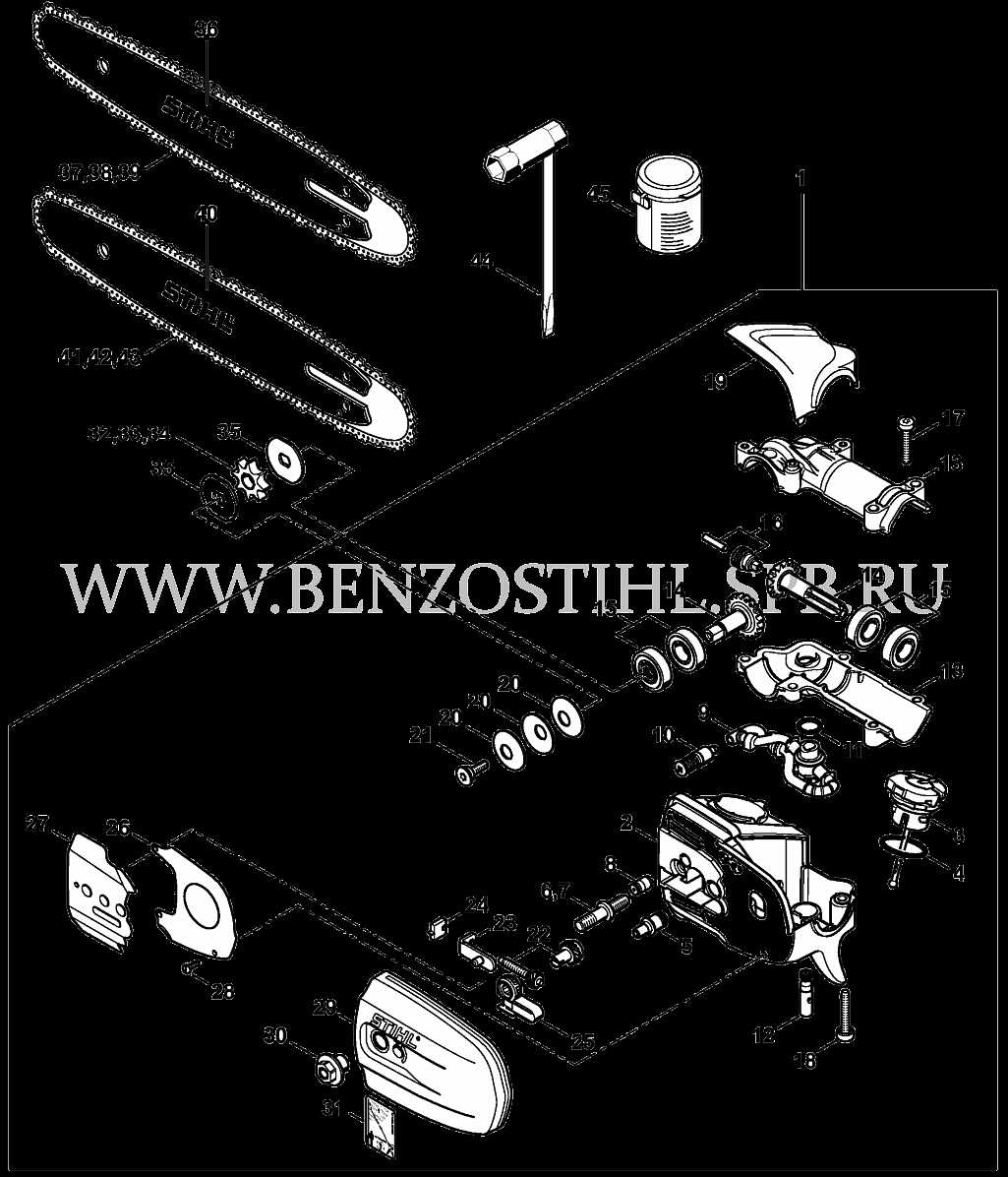 stihl pole saw parts diagram