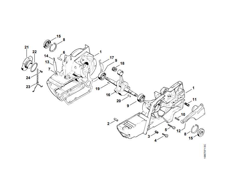 stihl weed eater parts diagram