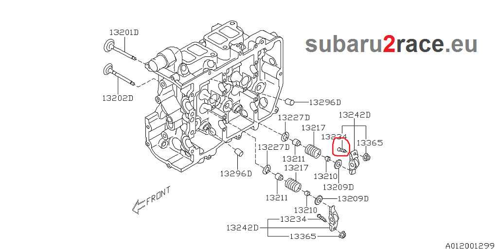 subaru forester engine parts diagram