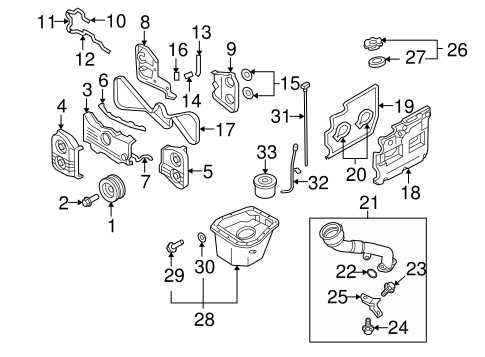 subaru forester engine parts diagram