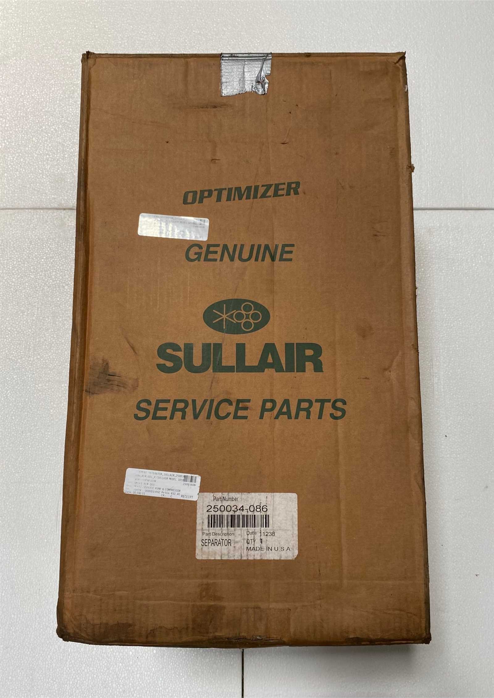 sullair 185 parts diagram