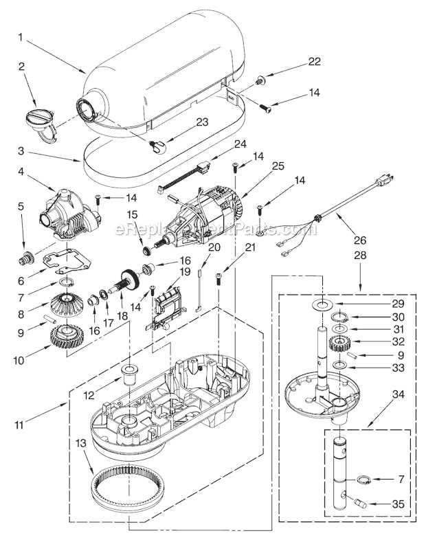 sunbeam mixmaster parts diagram