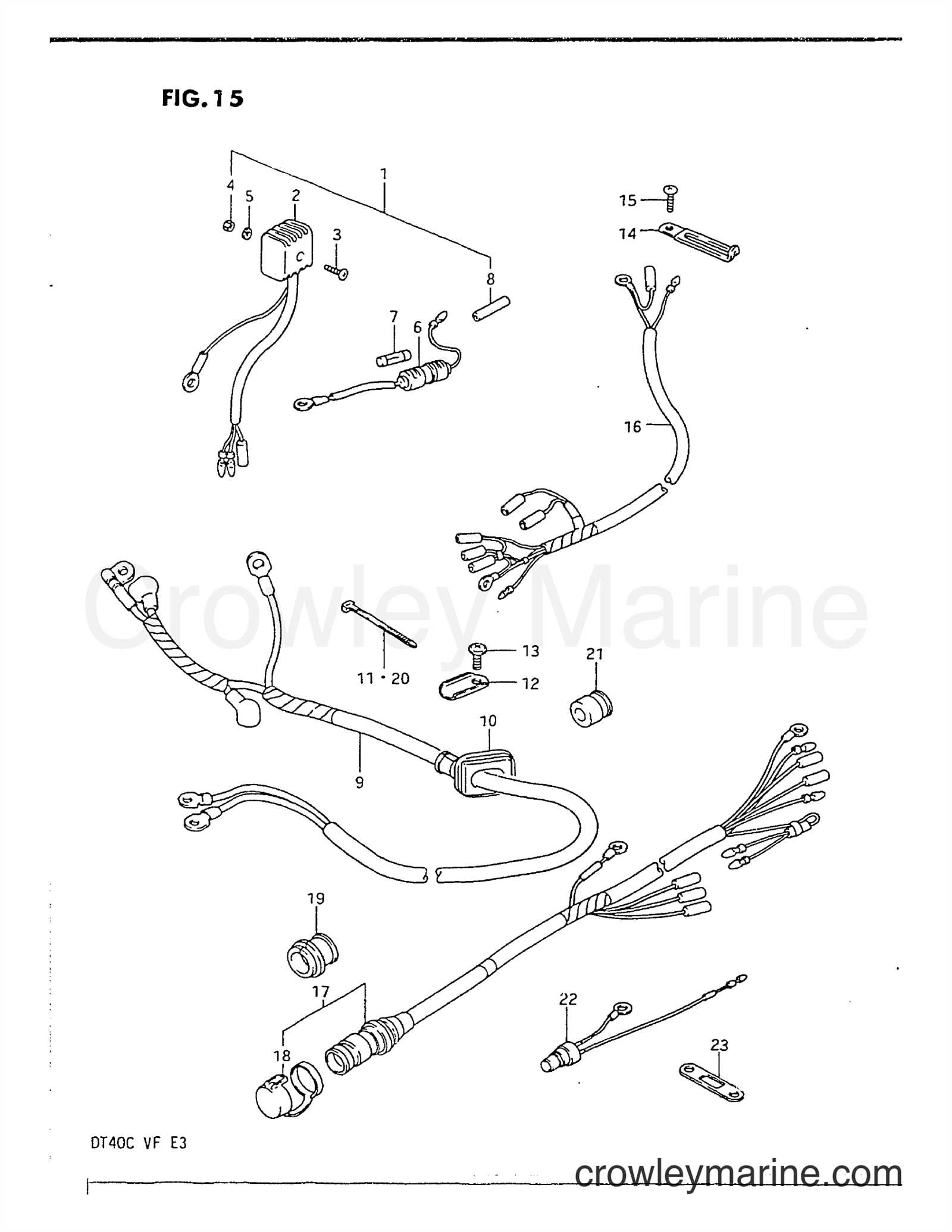 suzuki dt40 parts diagram