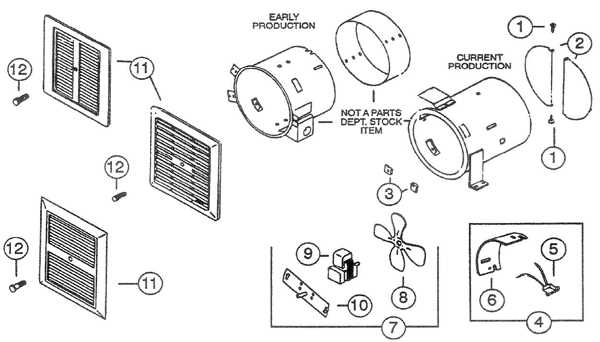 swamp cooler parts diagram