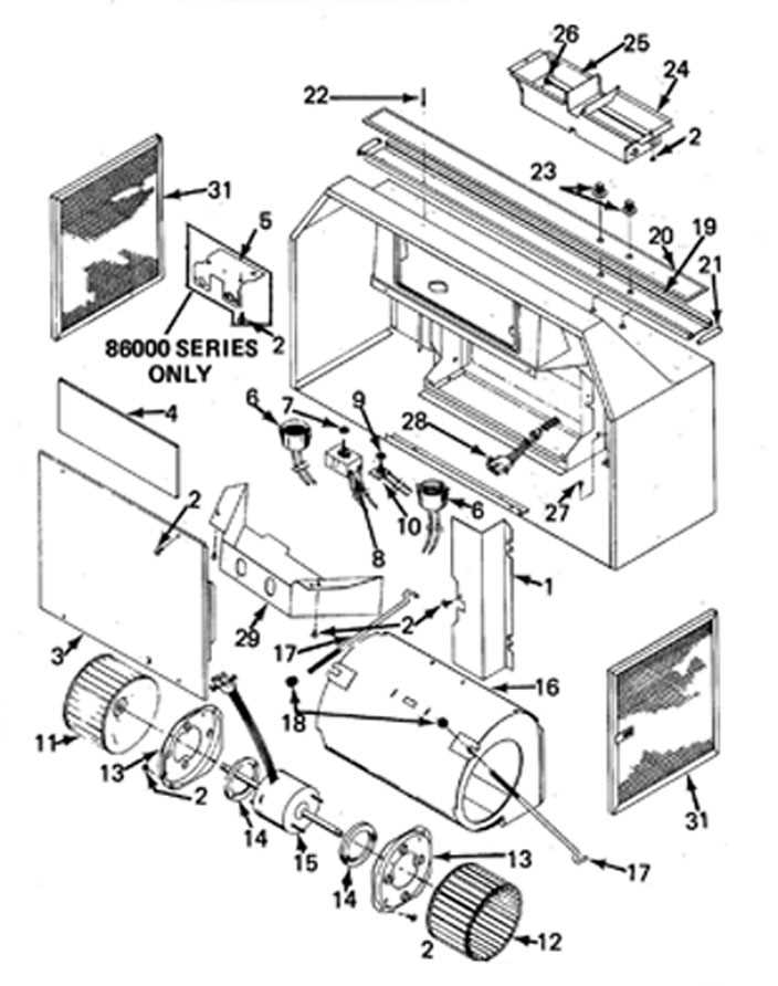 swamp cooler parts diagram