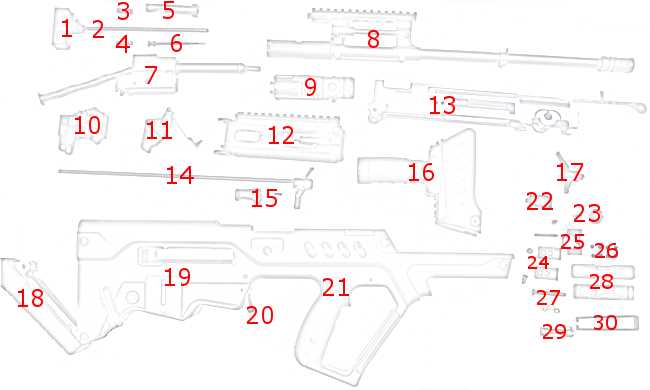 tavor parts diagram