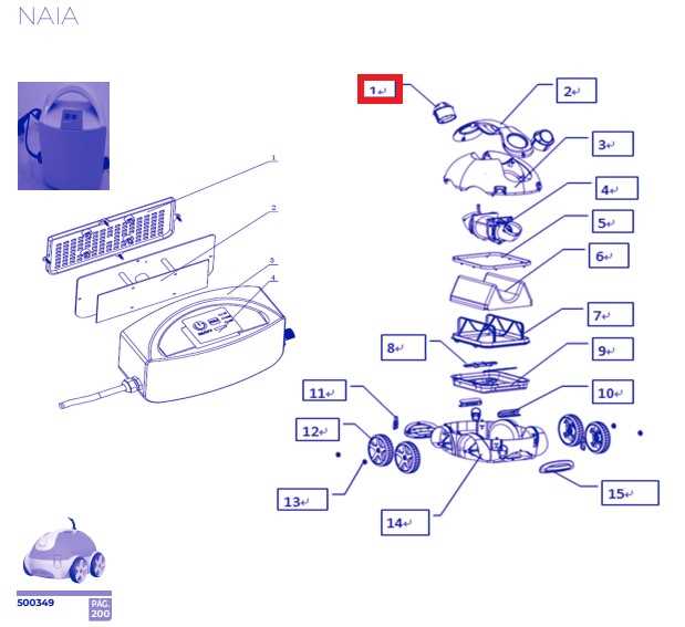 the pool cleaner parts diagram