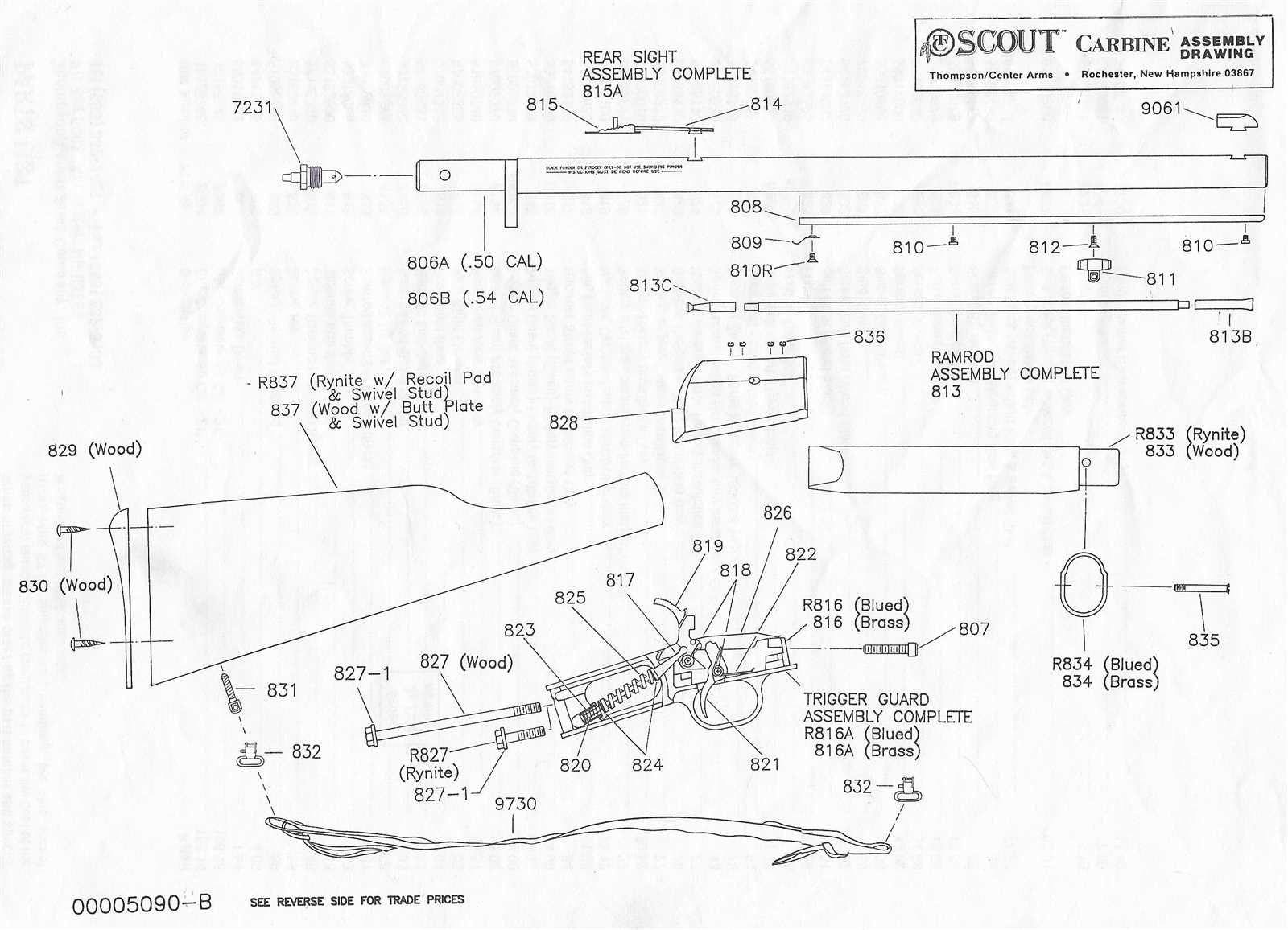 thompson contender parts diagram