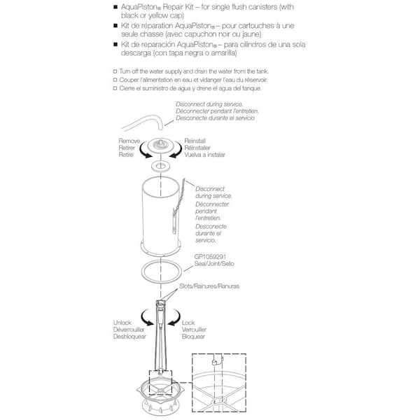 toilet flush valve parts diagram