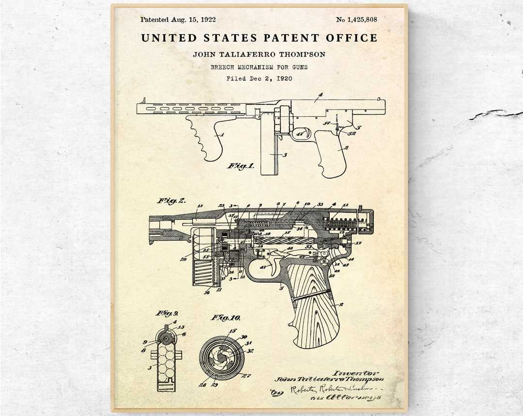 tommy gun parts diagram