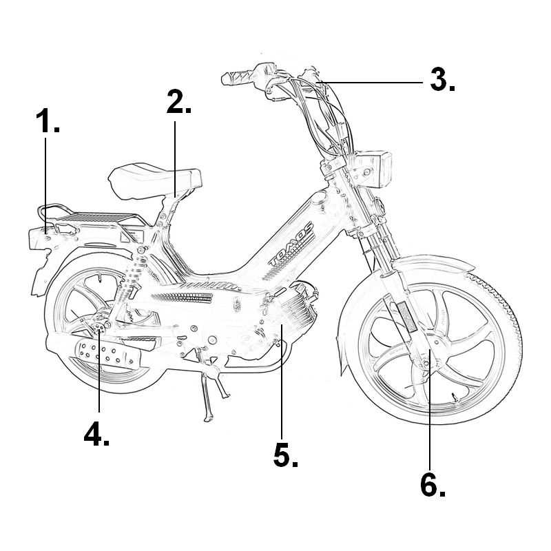 tomos moped parts diagram