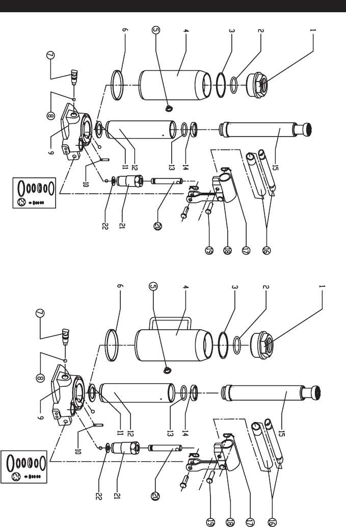 torin floor jack parts diagram