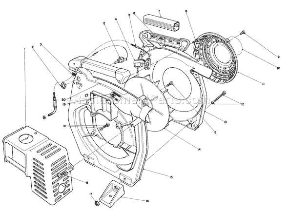 toro leaf blower parts diagram