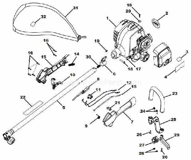 toro trimmer parts diagram