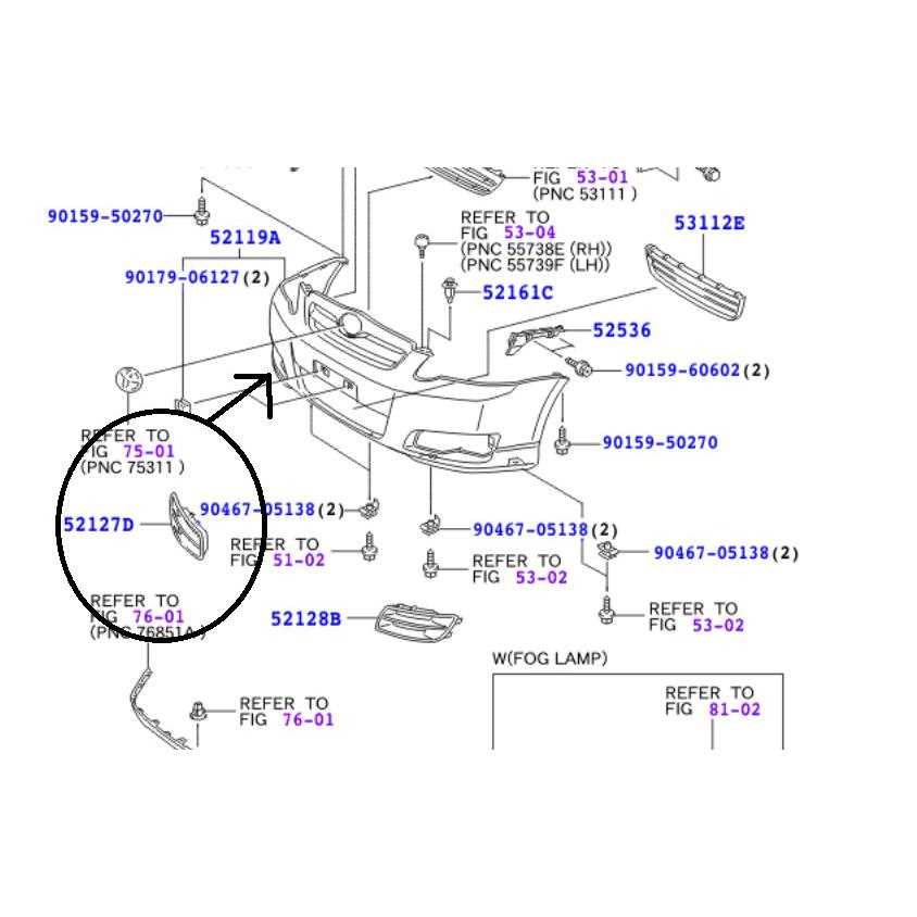 toyota corolla body parts diagram