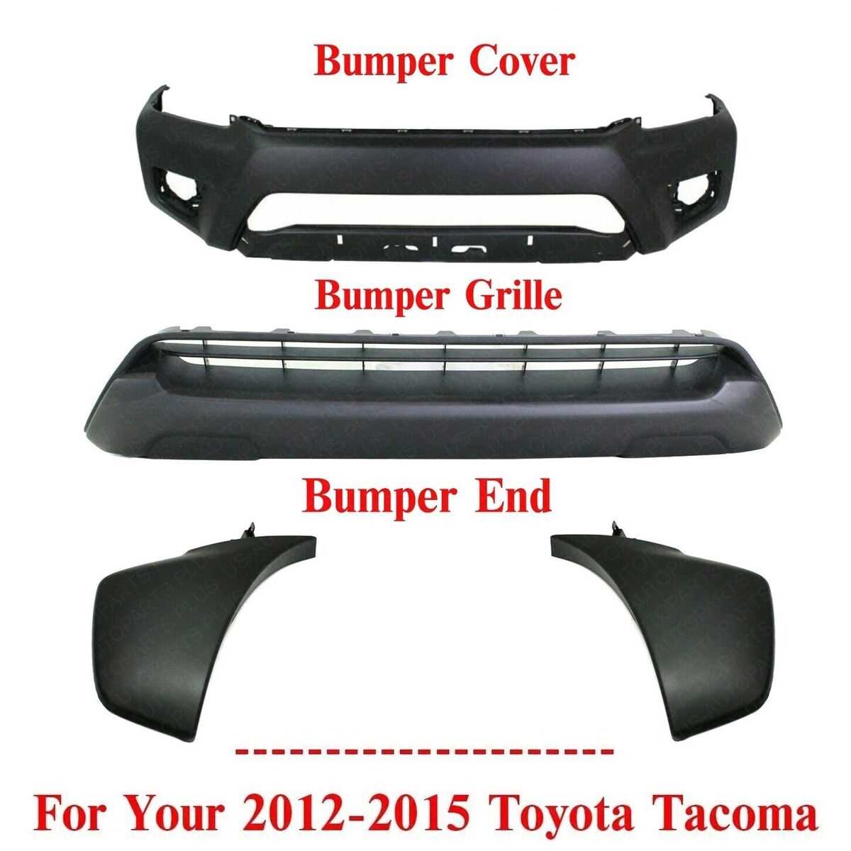 toyota tacoma front bumper parts diagram