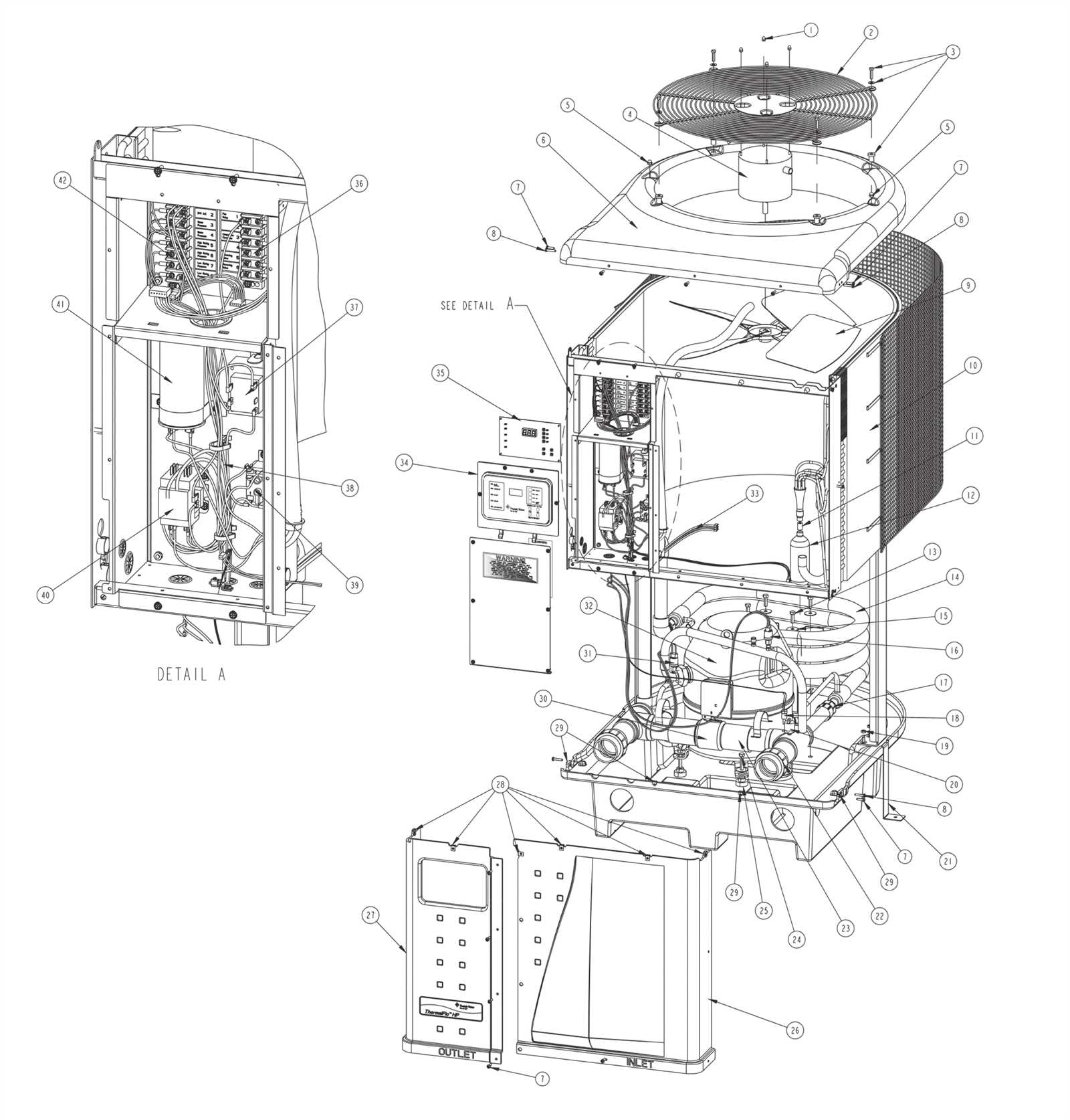 trane heat pump parts diagram