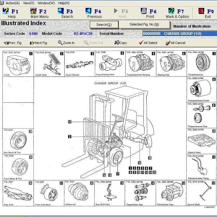 transmission toyota forklift parts diagram