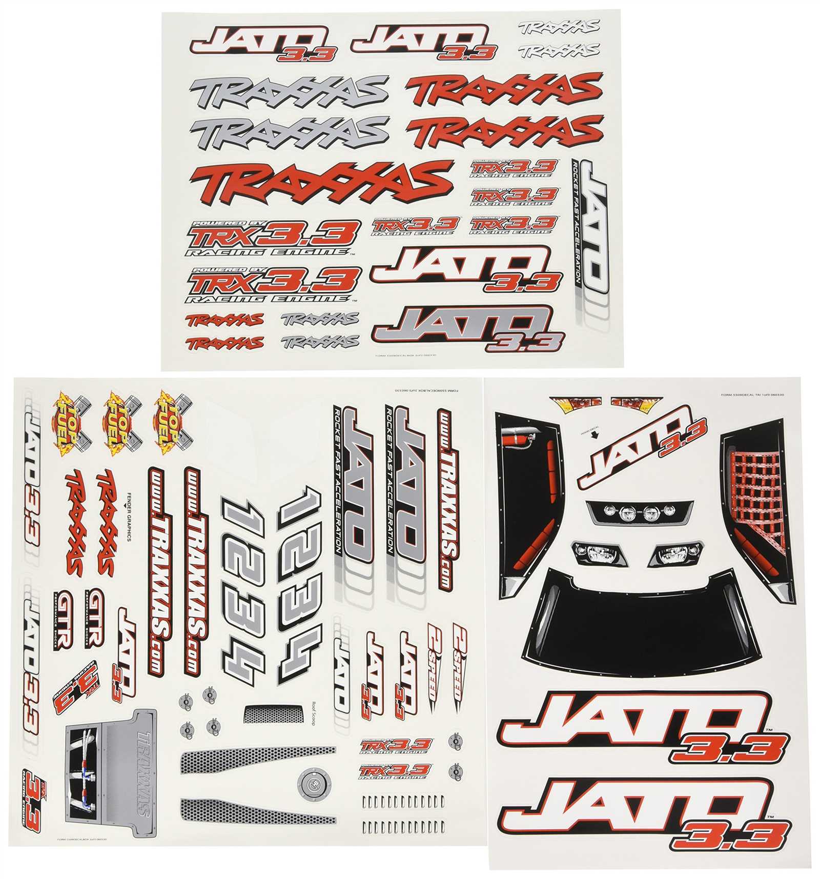 traxxas jato 3.3 parts diagram